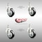 Service Caster 3.5 Inch 316SS Black Polyurethane Wheel Swivel 1/2 Inch Threaded Stem Caster Set SCC-SS316TS20S3514-PPUB-BLK-121315-4 - alternate 5